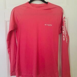 Columbia PFG Omni Shade Sun Protection Shirt Size XL Pink